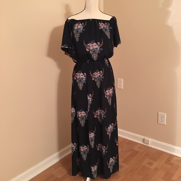 Altar'd State Dresses & Skirts - Off the shoulder Blue Maxi